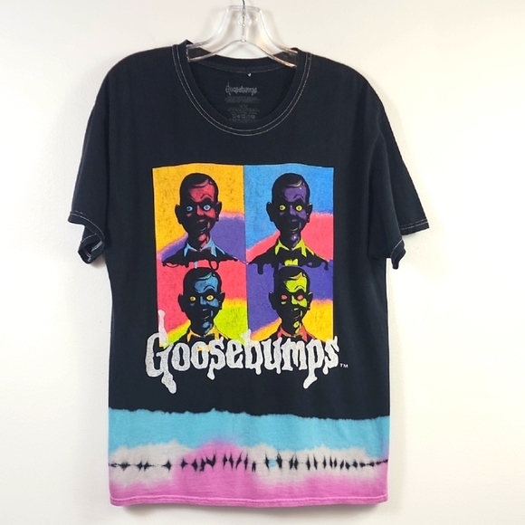 Goosebumps Other - Goosebumps Men's Unisex Black Multicolor "Slappy" Dummy Graphic Tee Shirt, sz MD